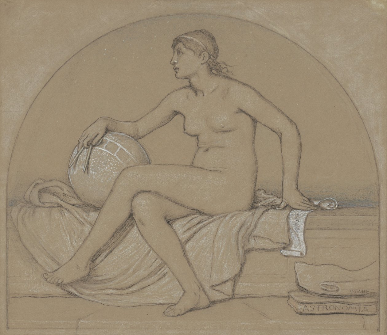 Studie für Astronomie, 1892 von Elihu Vedder