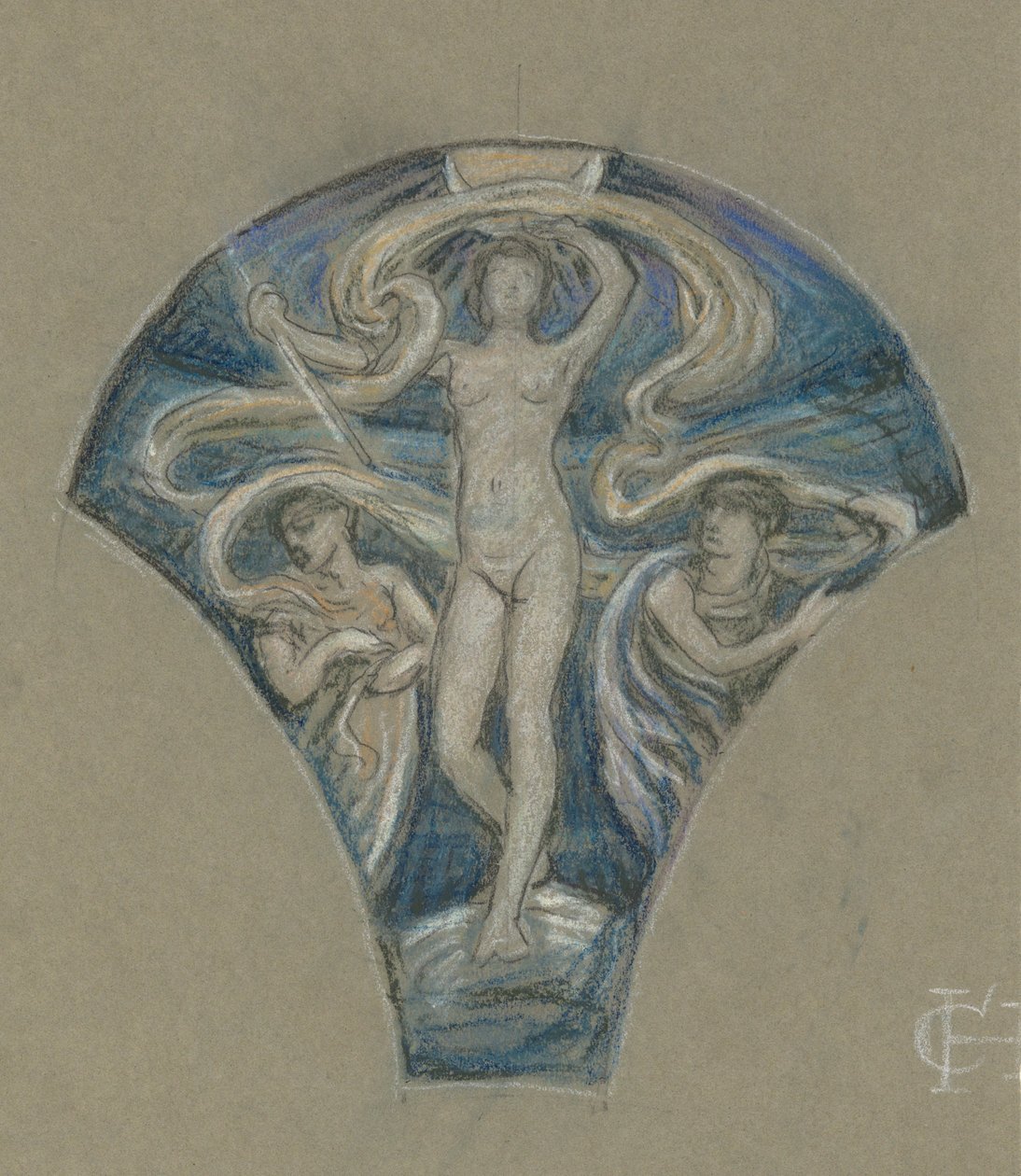 Studie für Luna von Elihu Vedder