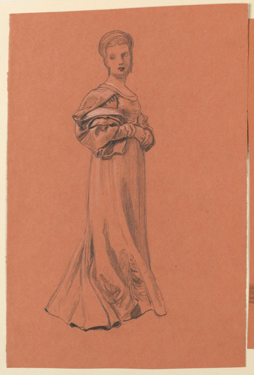 Studie für „Hochzeitsprozession“ von Elihu Vedder