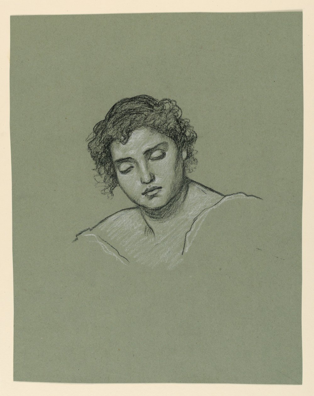 Studie für Frau von Elihu Vedder