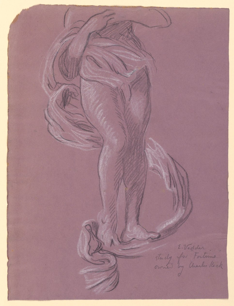 Studie von "Fortuna" von Elihu Vedder