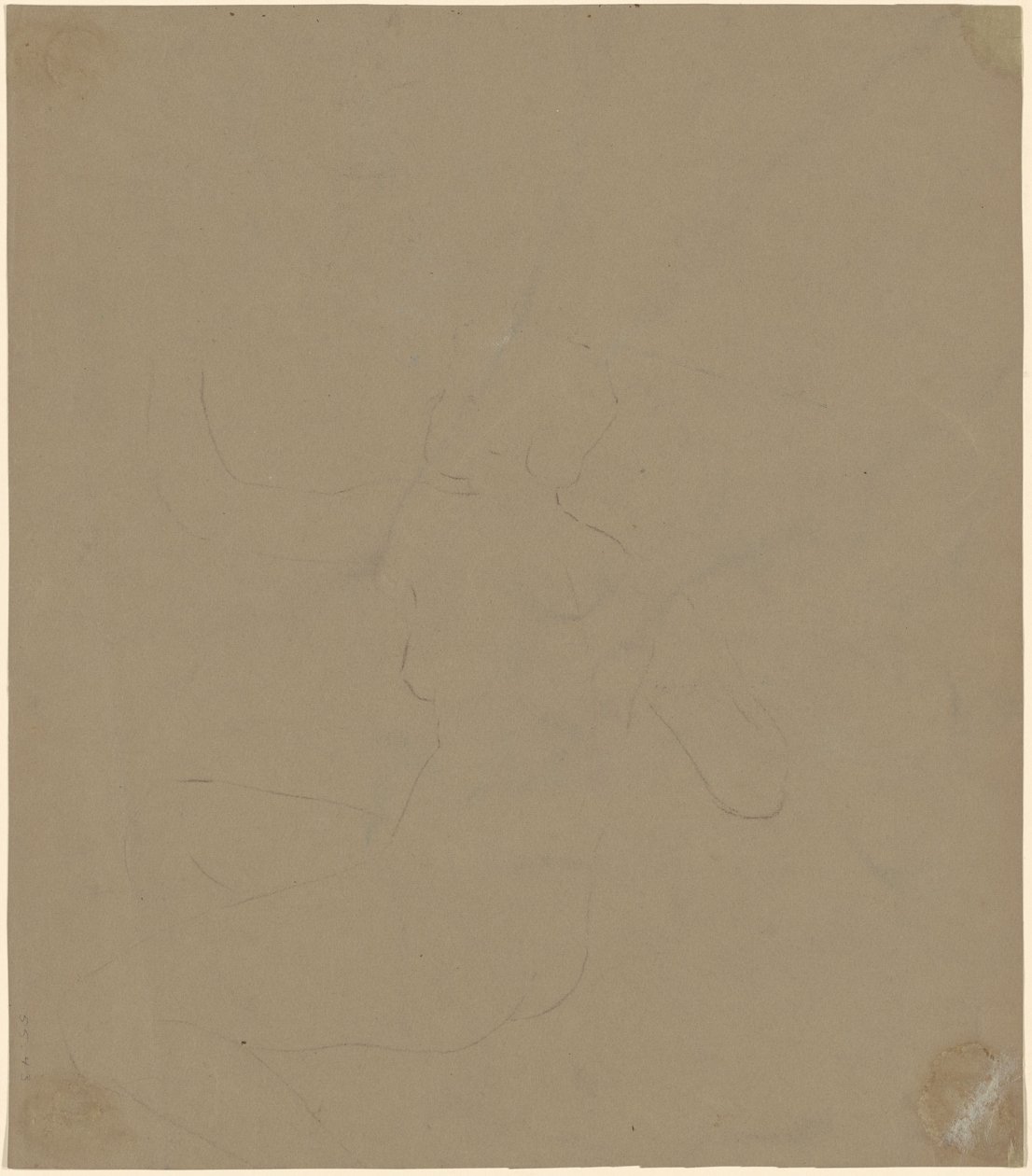 Studie eines weiblichen Aktes von Elihu Vedder