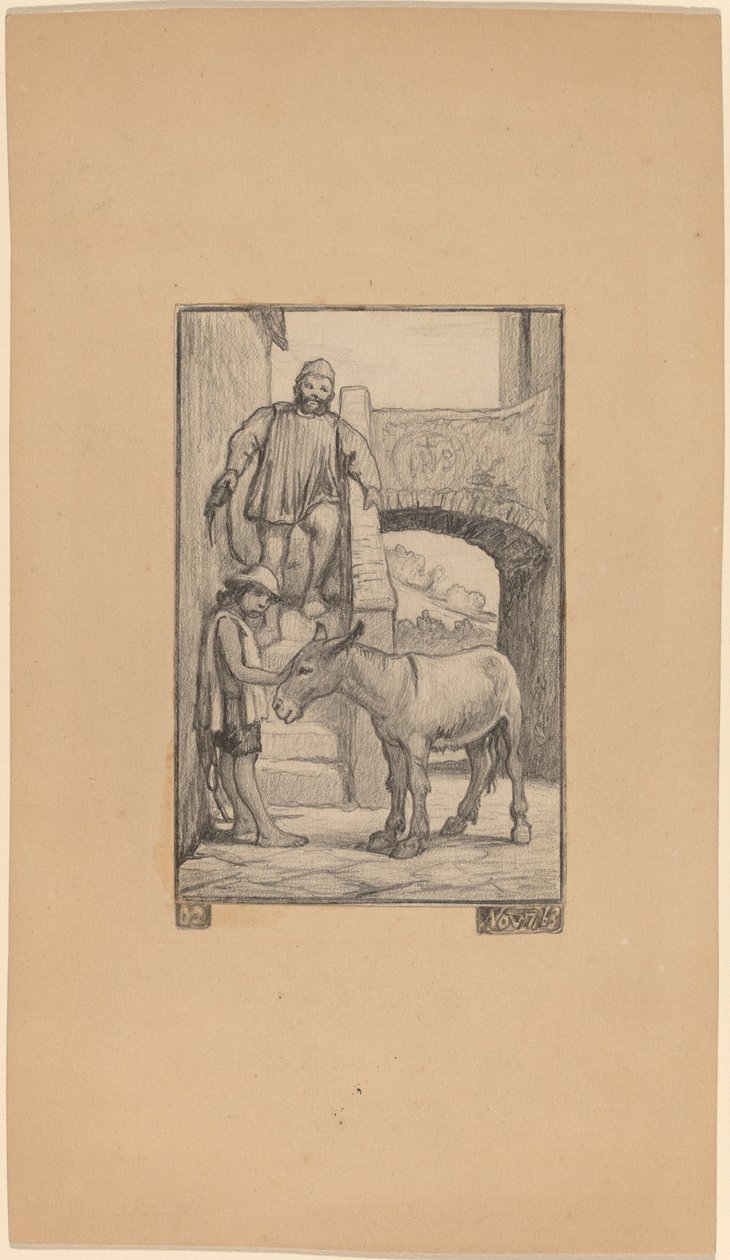 Der Sohn und der Esel von Elihu Vedder