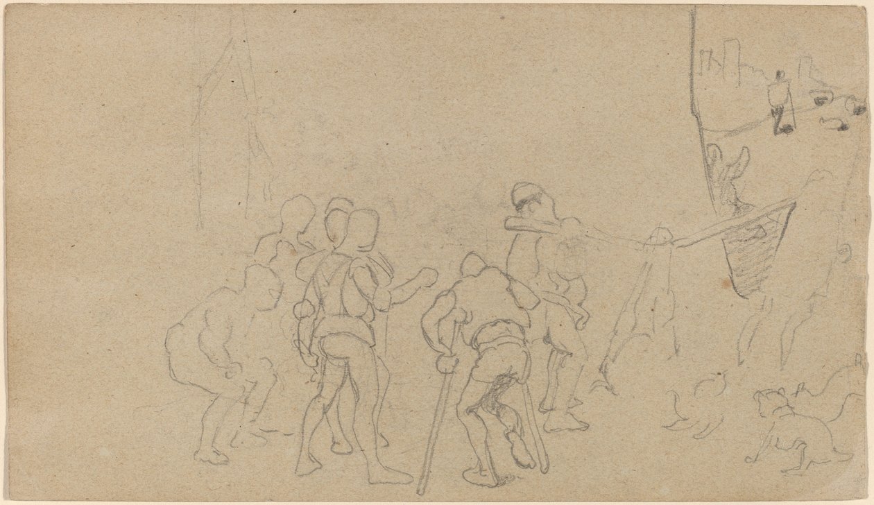 Dorfszene von Elihu Vedder