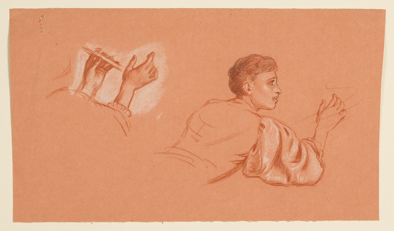Studien von kostümierten männlichen Figuren von Elihu Vedder