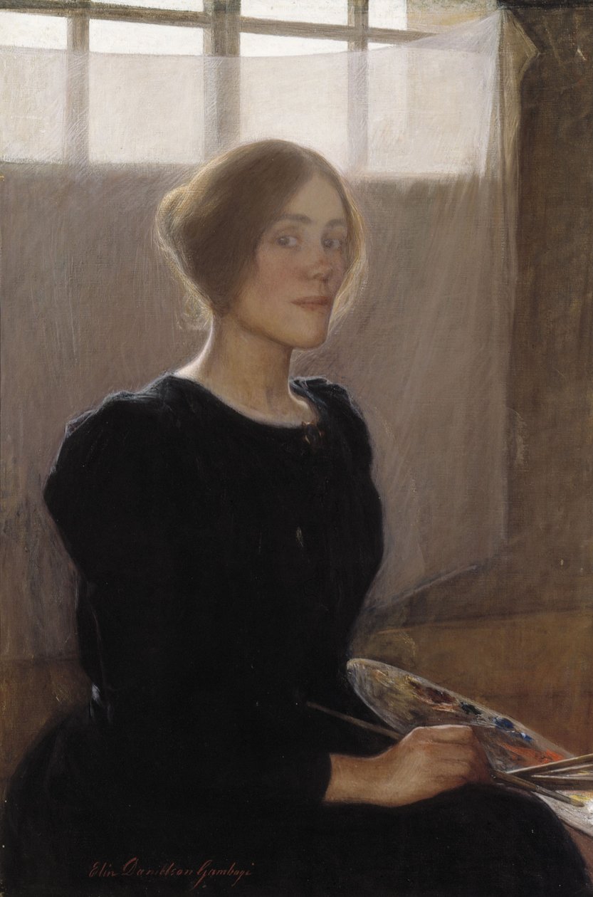 Selbstporträt von Elin Danielson Gambogi