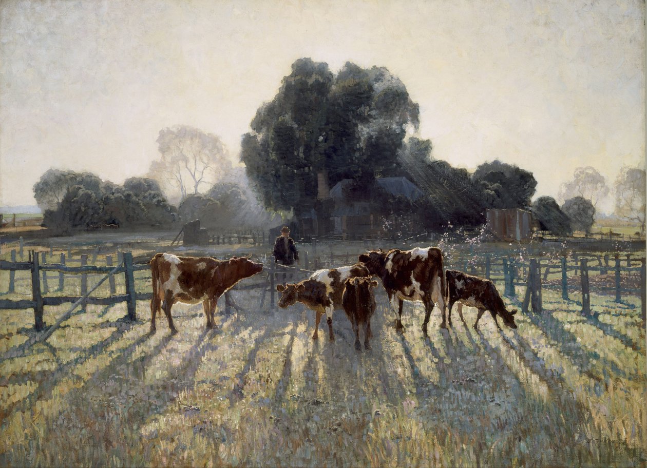 Frühlingsfrost von Elioth Gruner