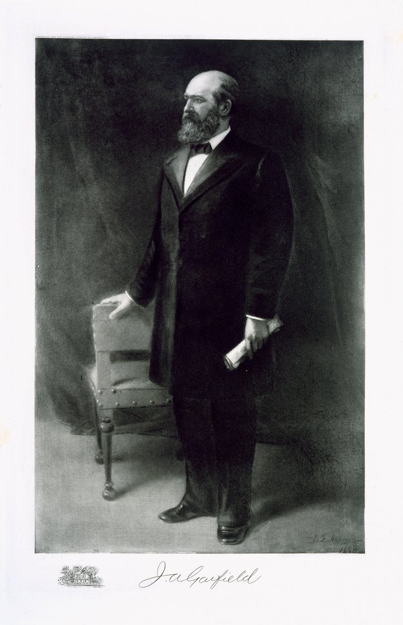 James A. Garfield, 20. Präsident der Vereinigten Staaten von Amerika, veröffentlicht 1901 von Eliphalet Frazer Andrews