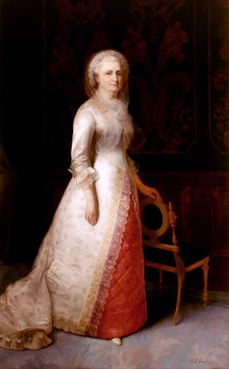 Martha Dandridge Custis Washington (Mrs. George Washington) von Eliphalet Frazer Andrews