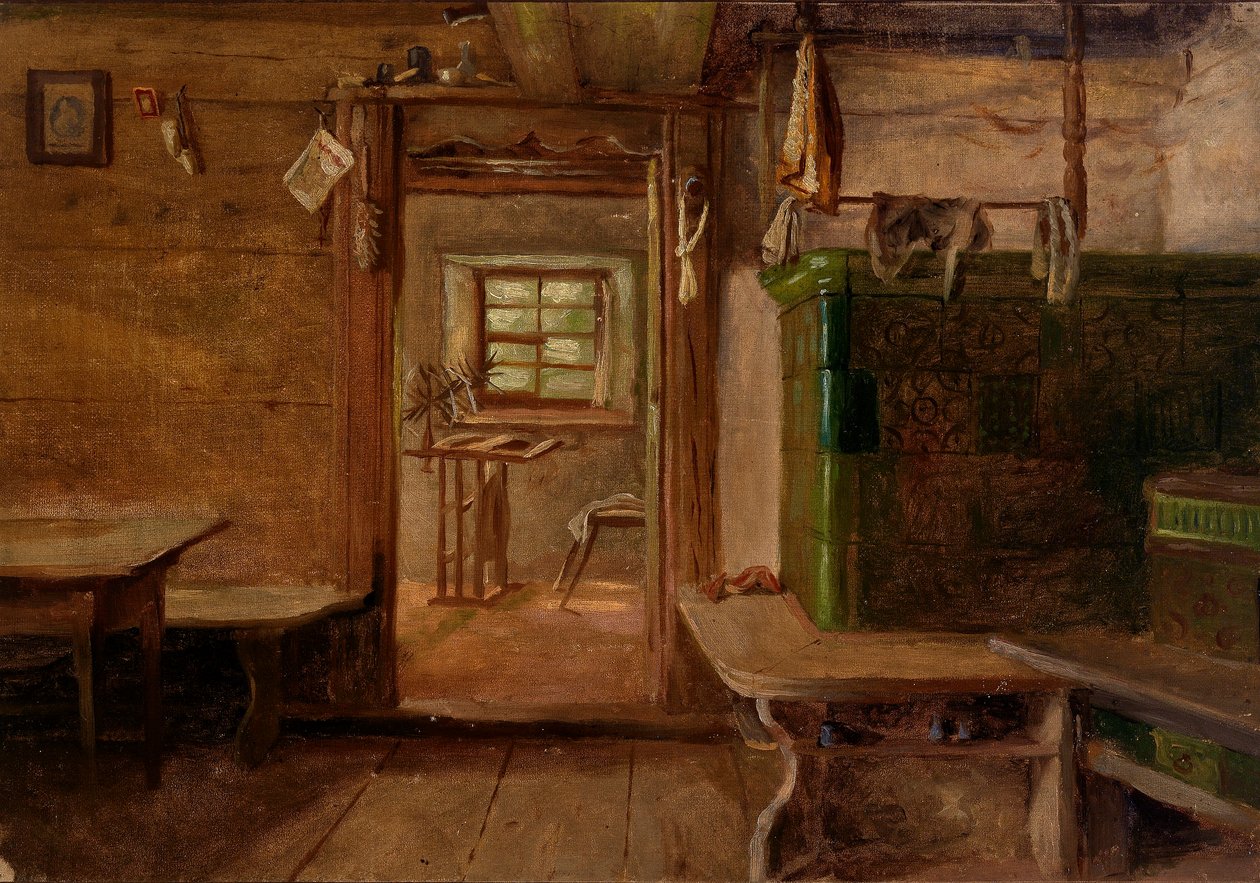 Innenansicht eines Hauses von Eliphalet Fraser Andrews