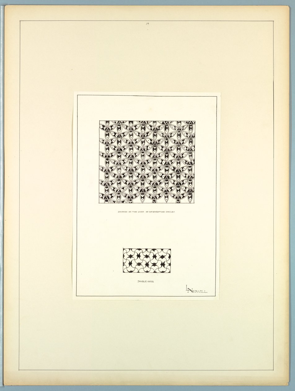 Portfolio, Historisches Ornament, ca. 1900 von Elizabeth A. Nedwill