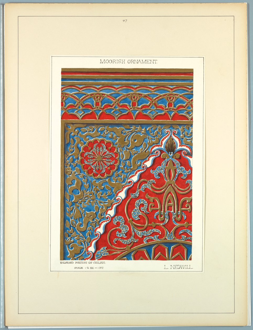 Historisches Ornament, ca. 1900 von Elizabeth A. Nedwill