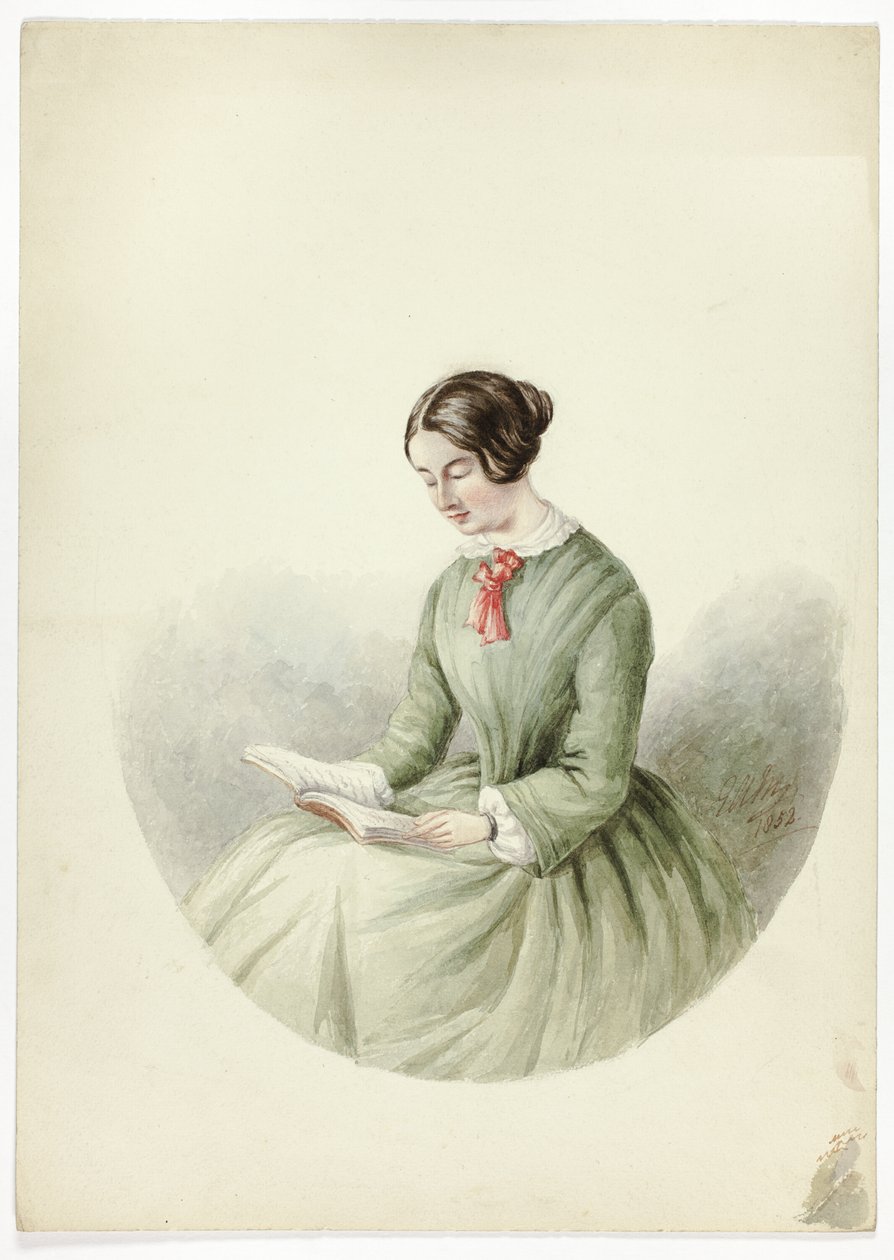 Porträt einer lesenden Frau von Elizabeth Murray