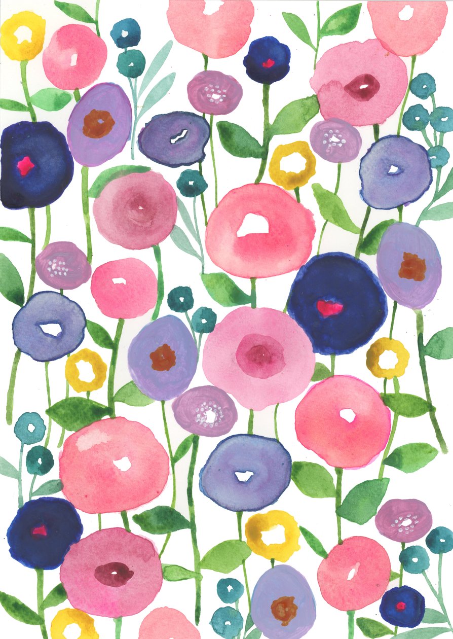 Mohnblumen in Blüte von Elizabeth Rider