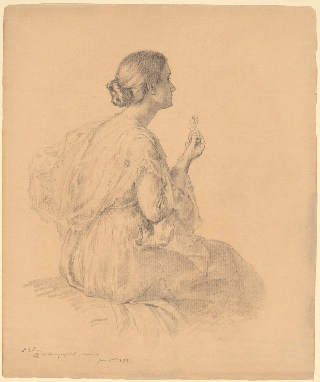 Porträt der Frau des Künstlers von Elliott Daingerfield
