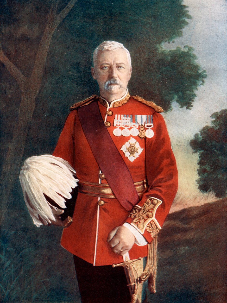 Generalleutnant Sir Robert Low, 1900 von Elliott and Fry