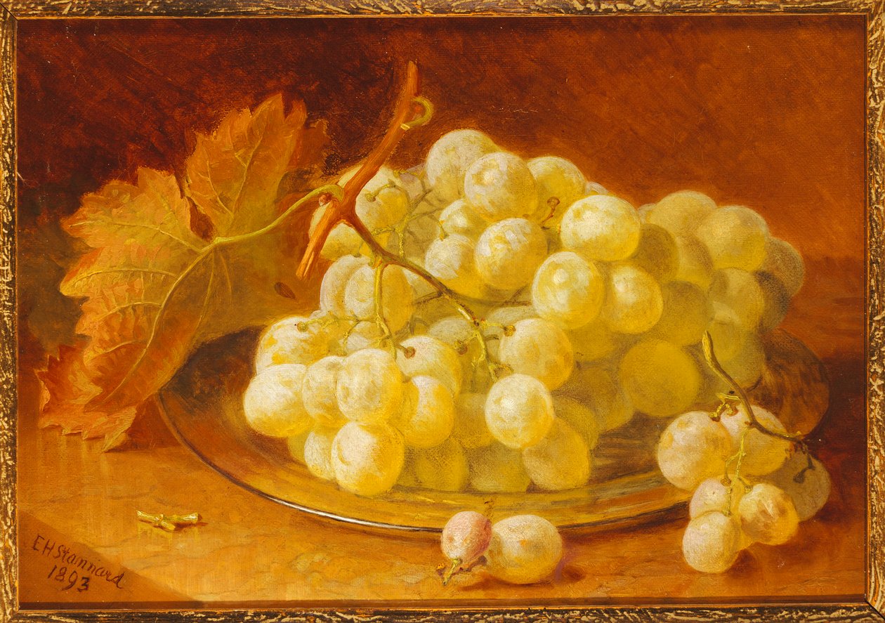 Trauben auf einem Silbertablett, 1893 von Eloise Harriet Stannard