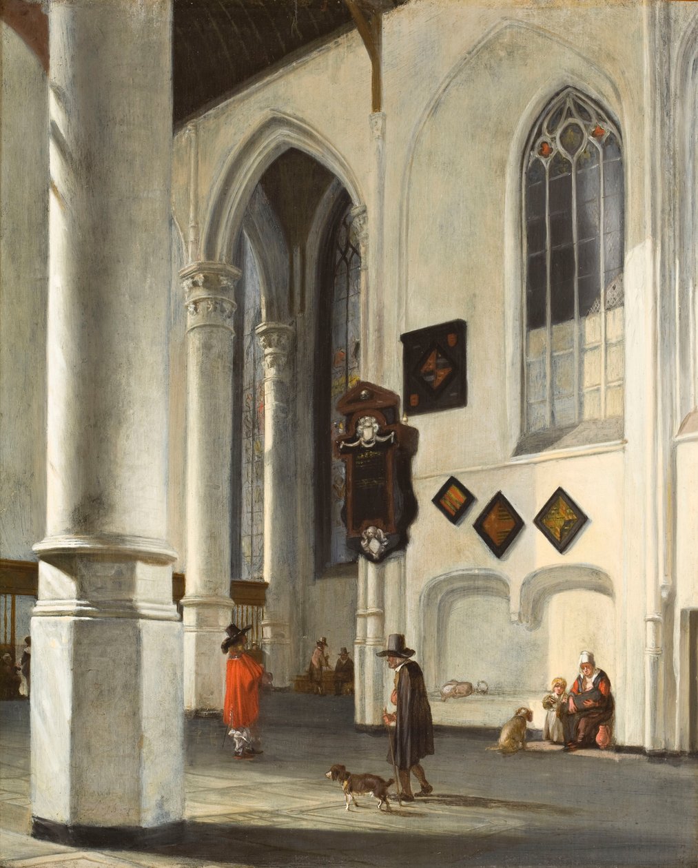 Innenraum der alten Kirche in Delft, 1653-55 von Emanuel de Witte