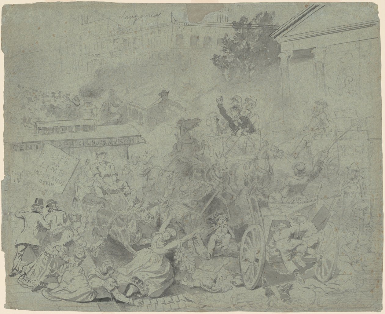 New York—Straßenszene von Emanuel Gottlieb Leutze