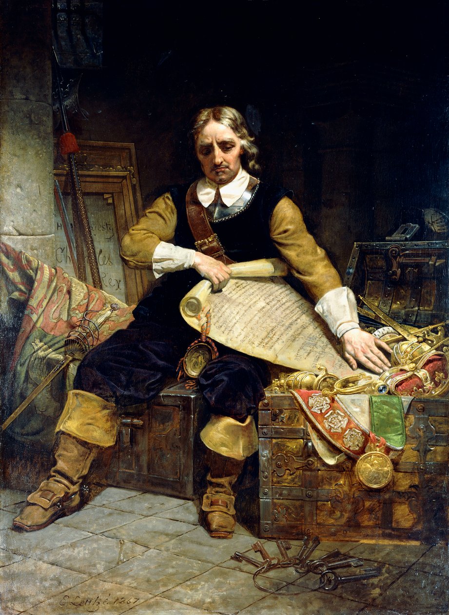 Oliver Cromwell, 1867 von Emanuel Gottlieb Leutze
