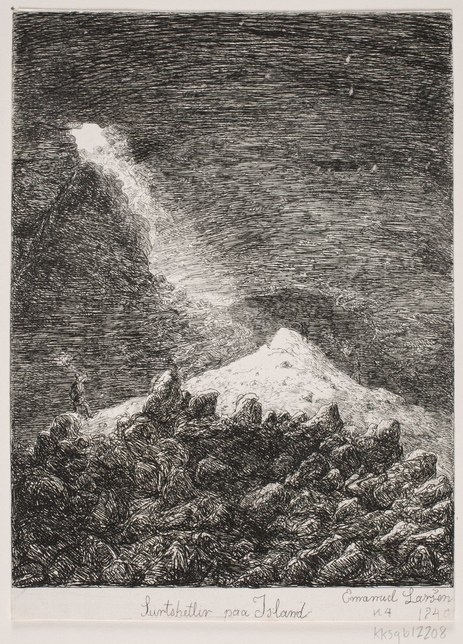 Surtshellir auf Island von Emanuel Larsen