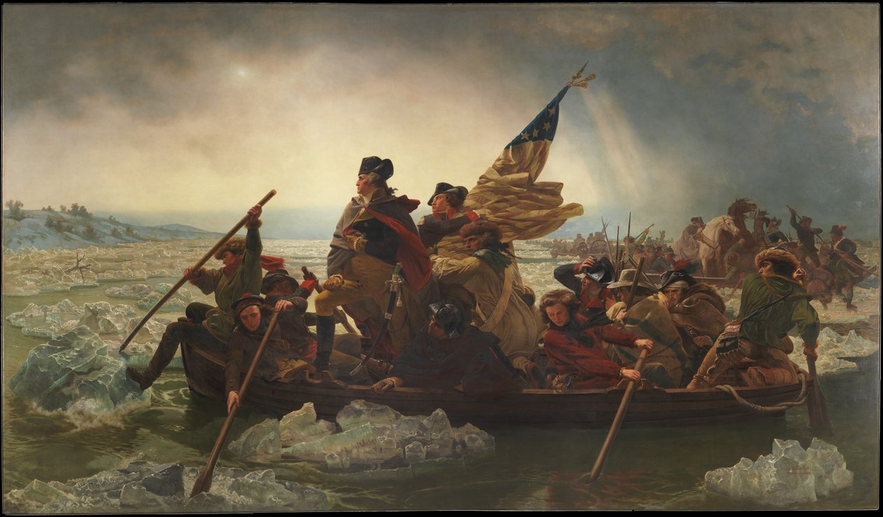 Washington überquert den Delaware von Emanuel Leutze
