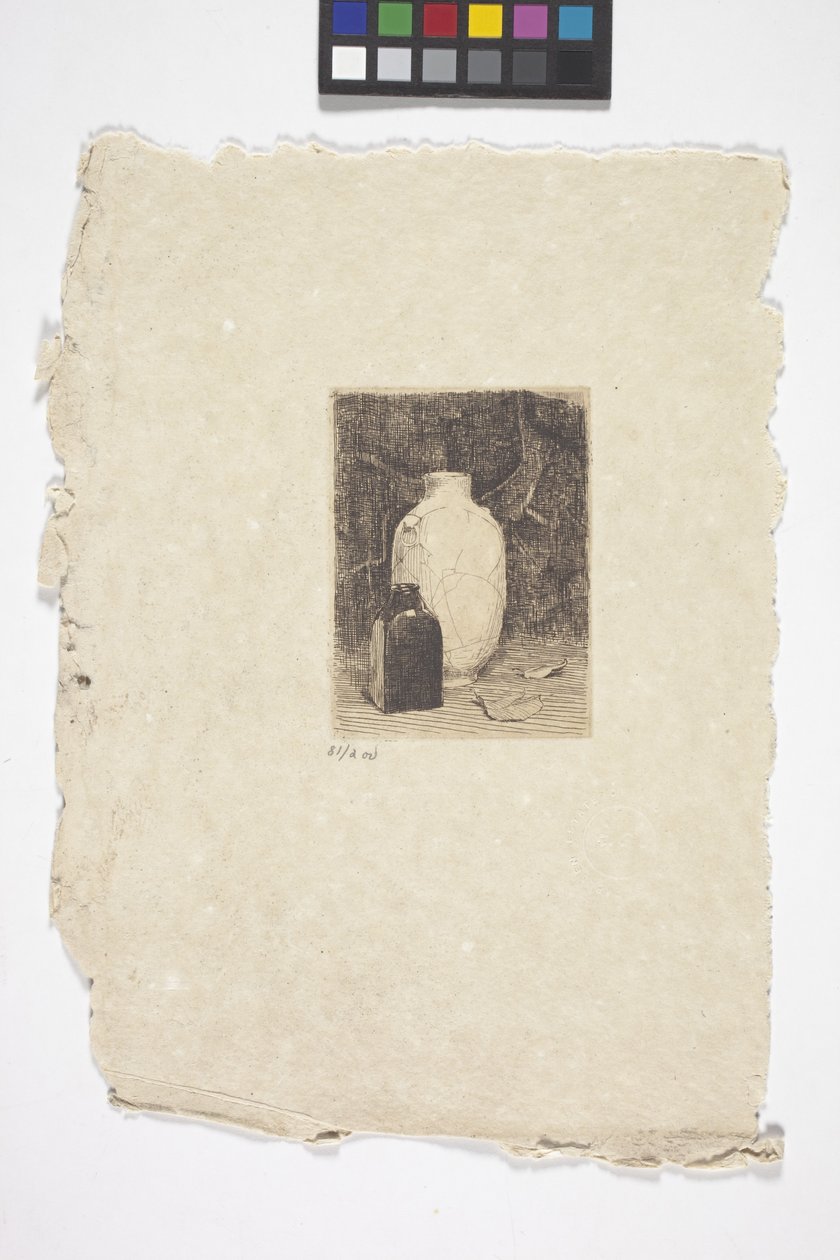 Stillleben mit Vase und Flasche von Emil Carlsen