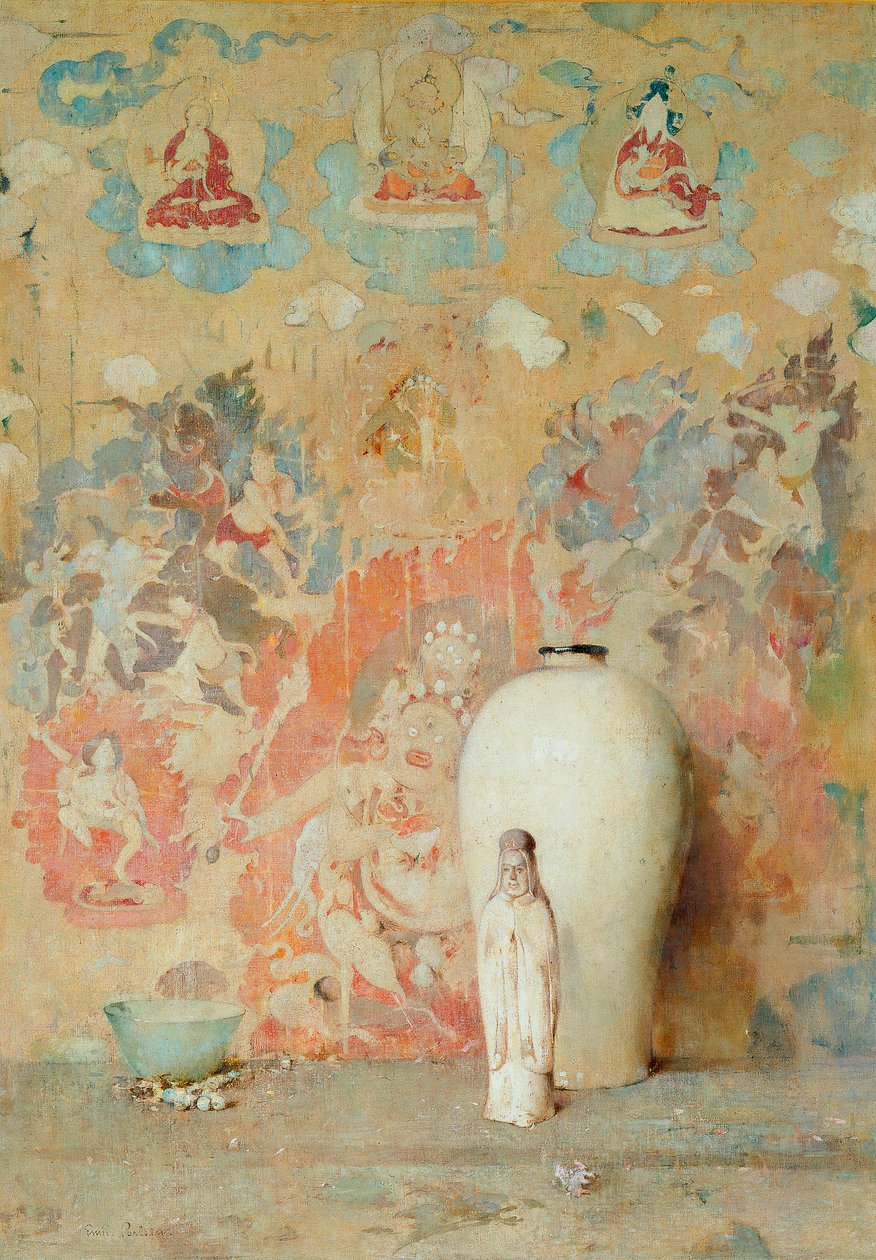 Das Bild aus Tibet, ca. 1920 von Emil Carlsen