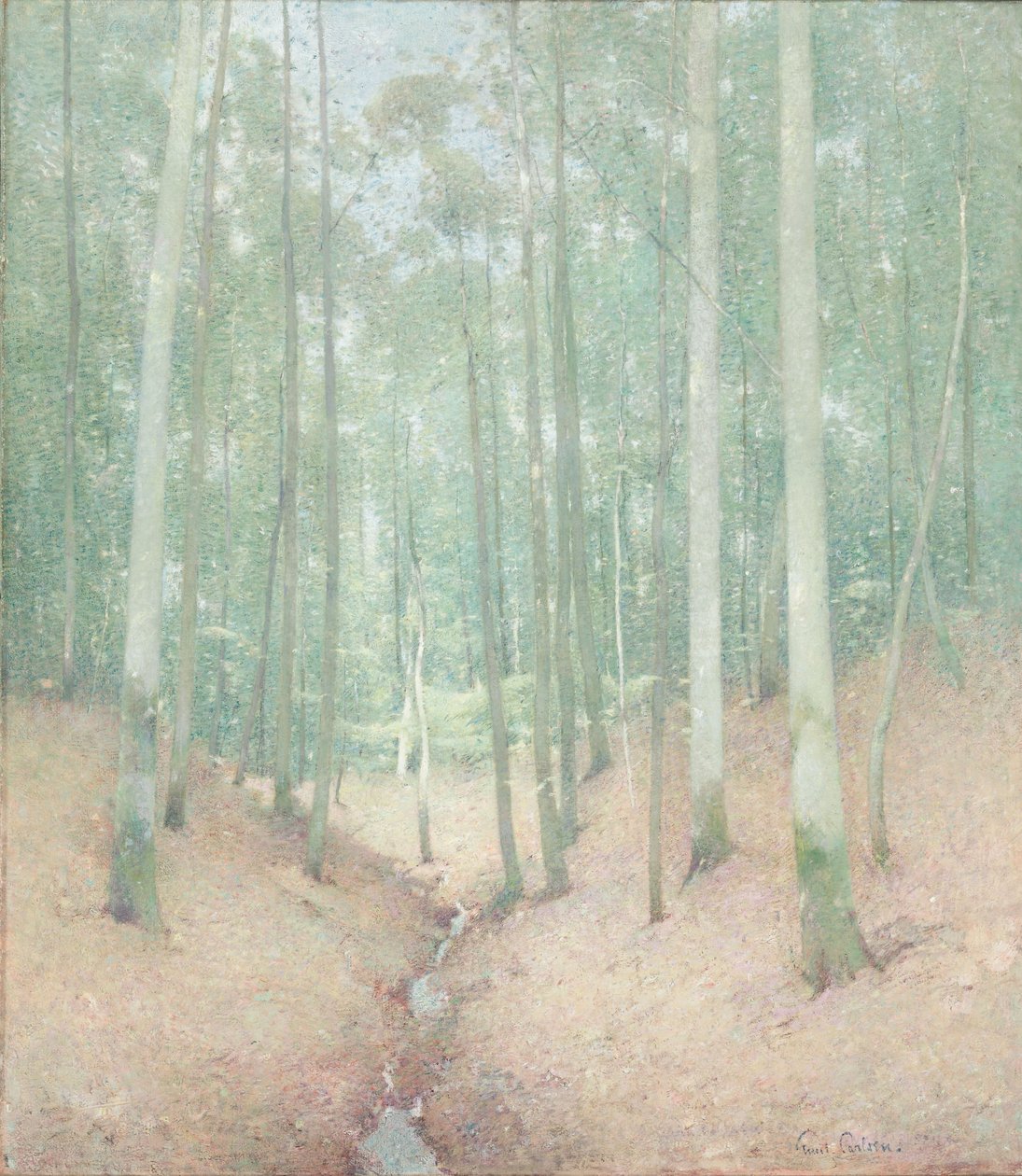 Waldinneres, ca. 1910 von Emil Carlsen
