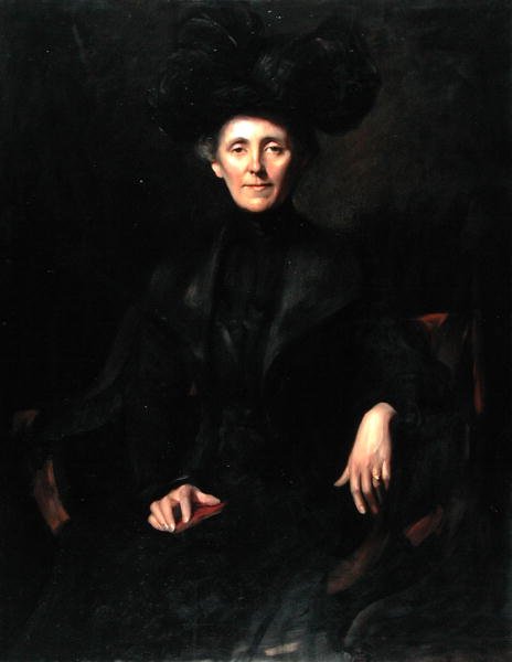 Dame in Schwarz von Emil Fuchs