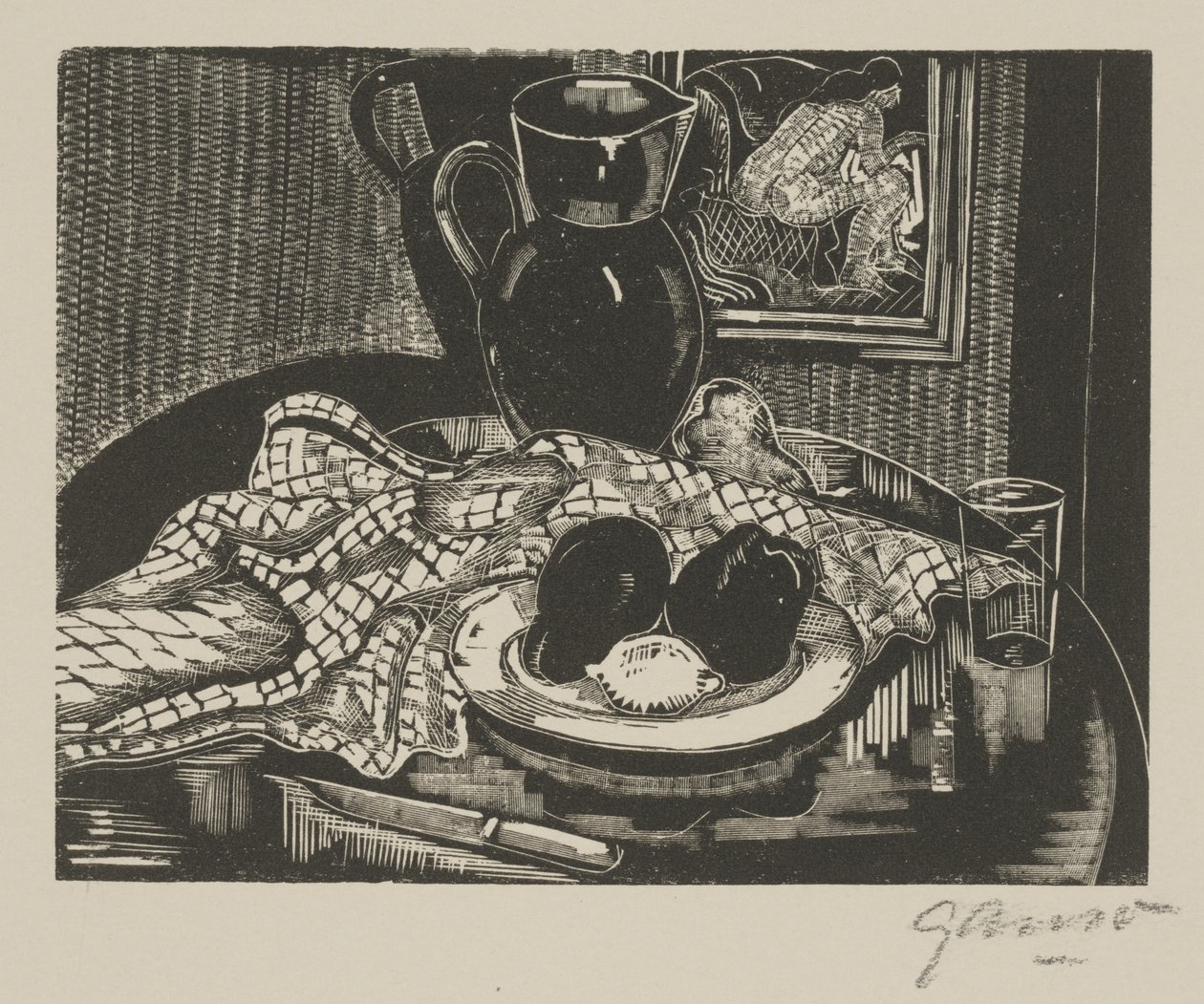 Stillleben mit Krug von Emil Ganso