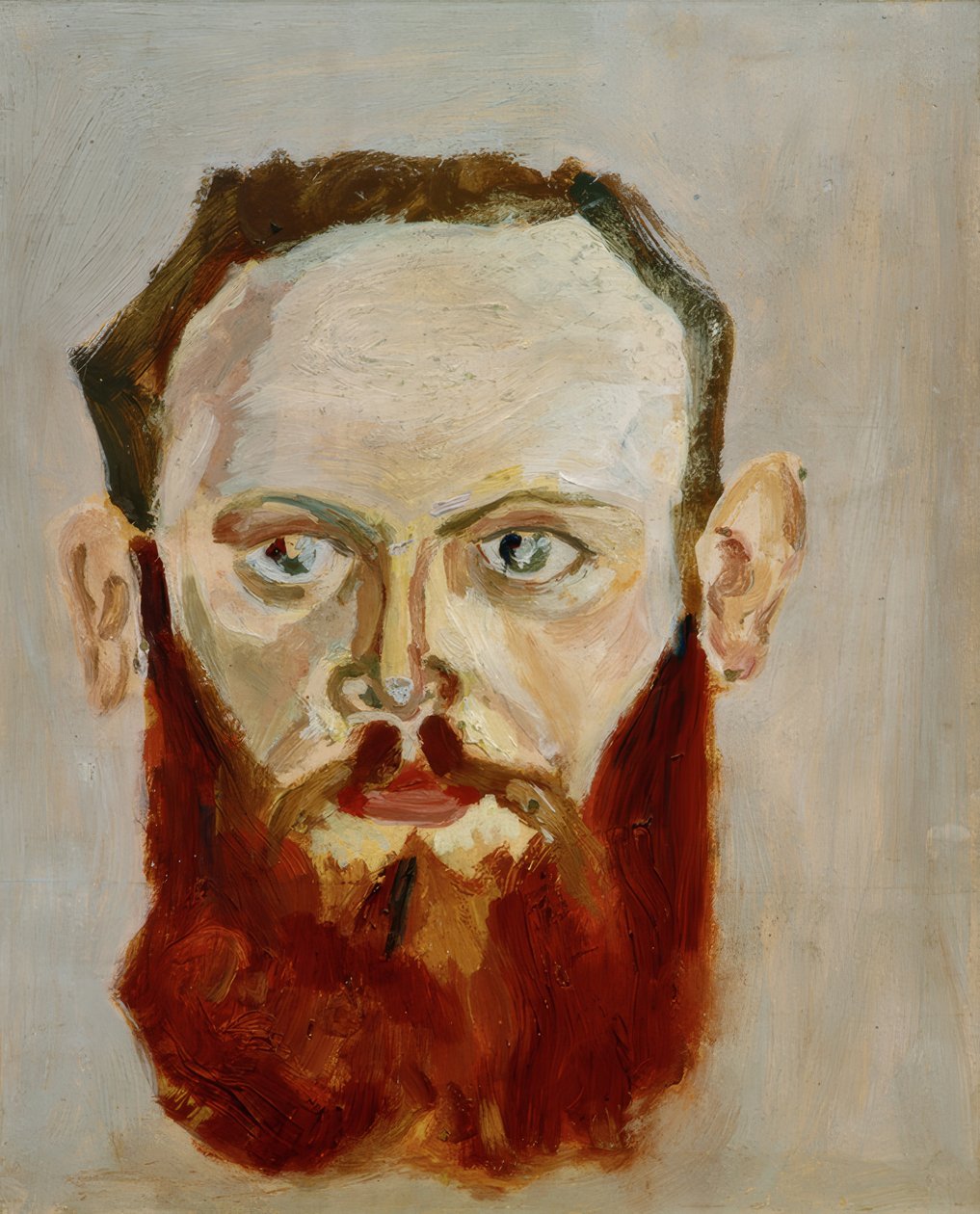Porträt eines Mannes mit Vollbart von Emil Hertzka