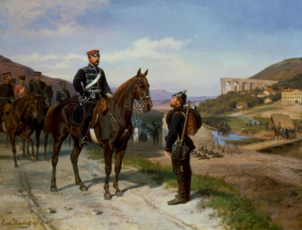 Begegnung mit Prinz Friedrich Karl von Preußen von Emil Hünten