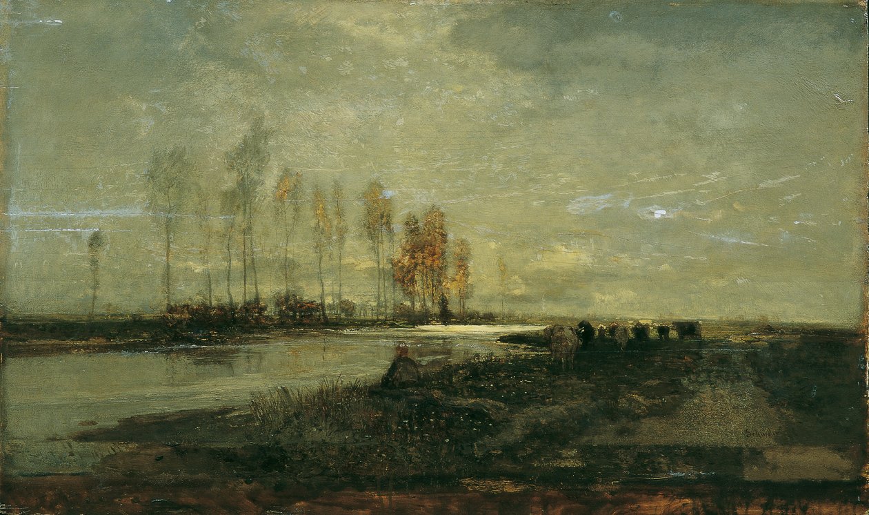 An der Thaya bei Lundenburg II von Emil Jakob Schindler