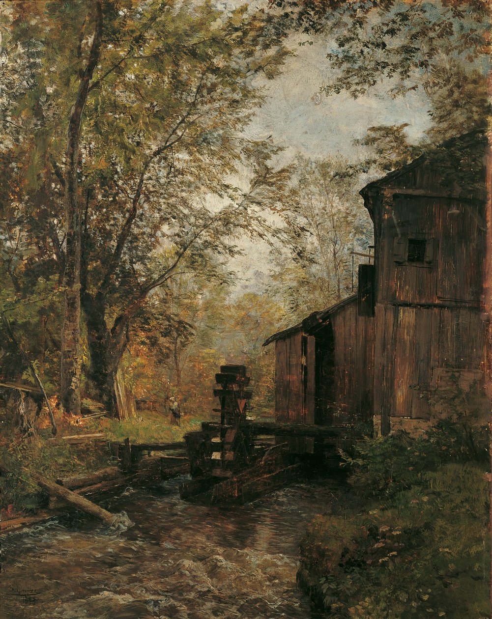 Die Gosaumühle bei Ischl von Emil Jakob Schindler