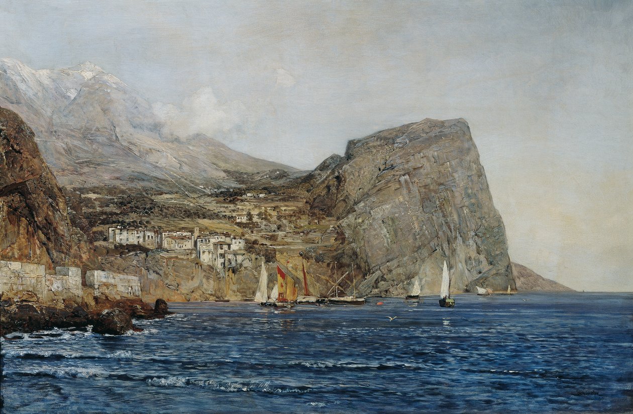 Küstenlandschaft in Dalmatien von Emil Jakob Schindler
