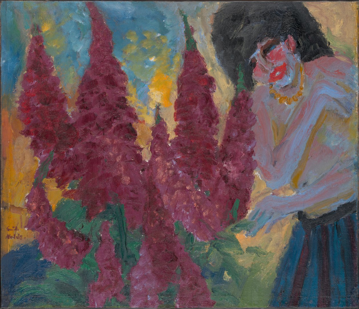 Morgen im Blumengarten von Emil Nolde