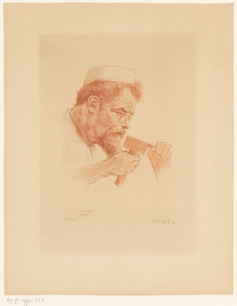 Porträt von Max Klinger von Emil Orlik