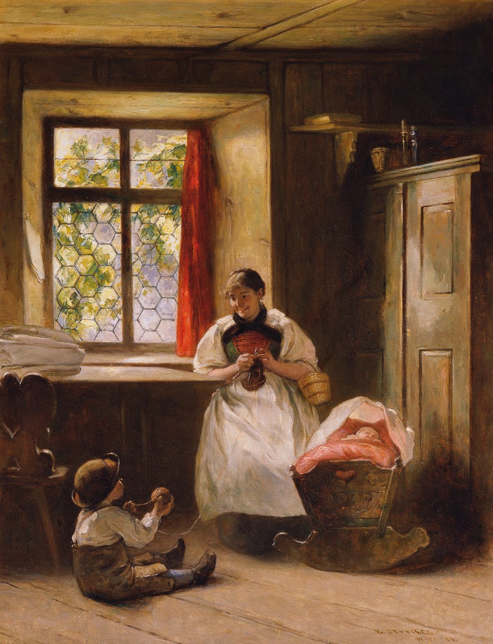 Der Mitarbeiter (Bauernstube) von Emil Strecker