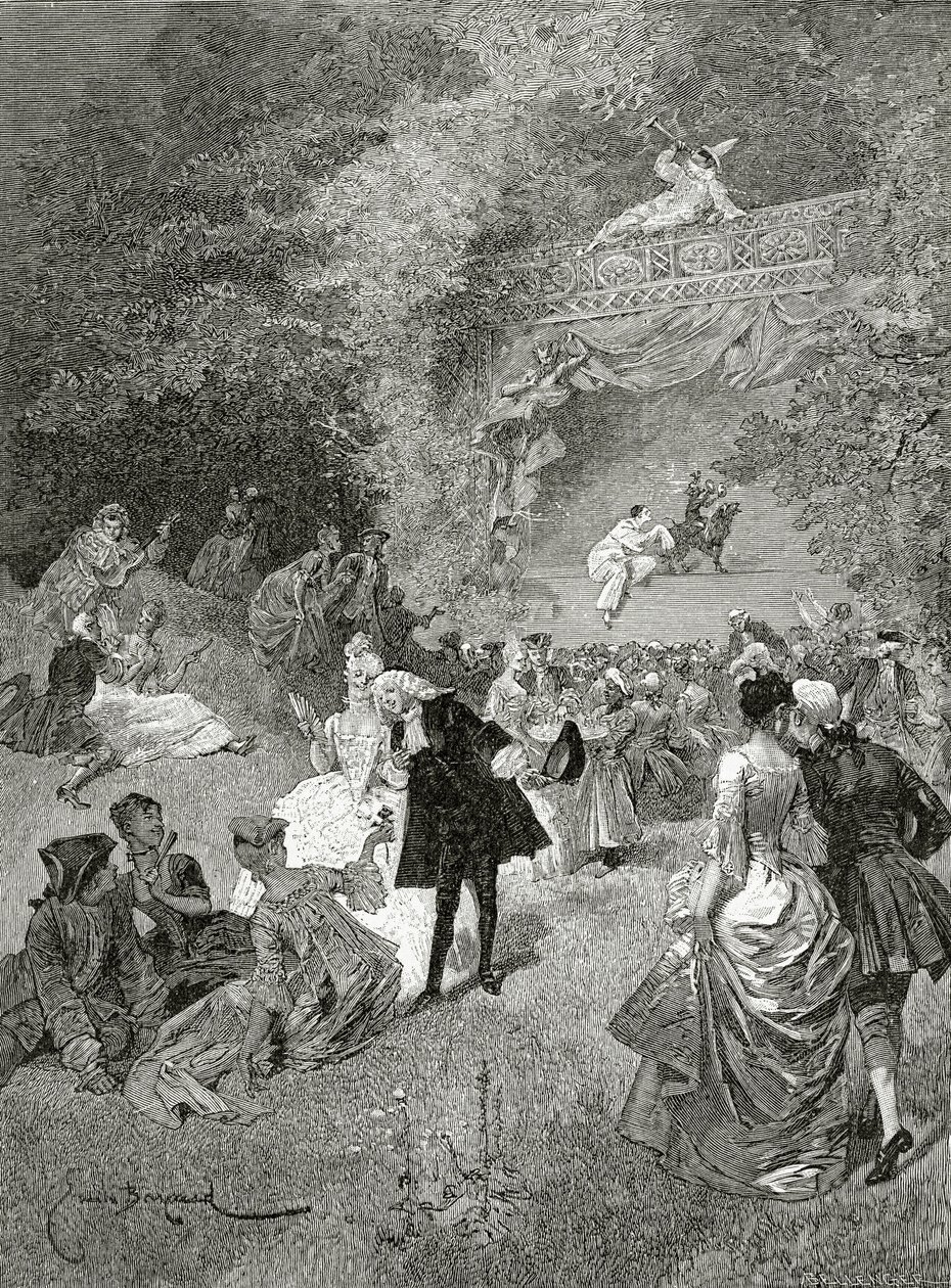 Das Fest bei Therese, 19. Jahrhundert von Emile Antoine Bayard