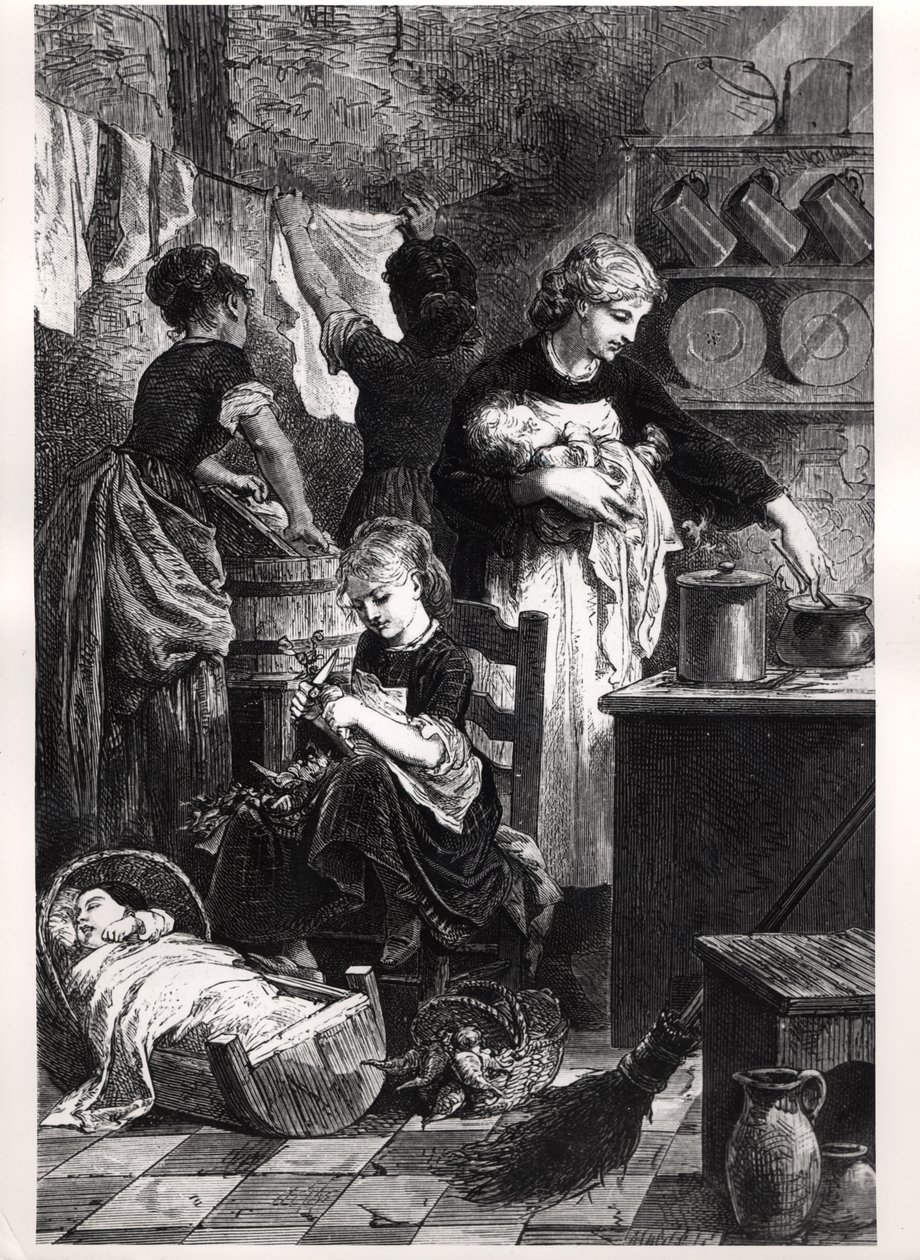 Wäscherinnen in Amerika von Emile Antoine Bayard