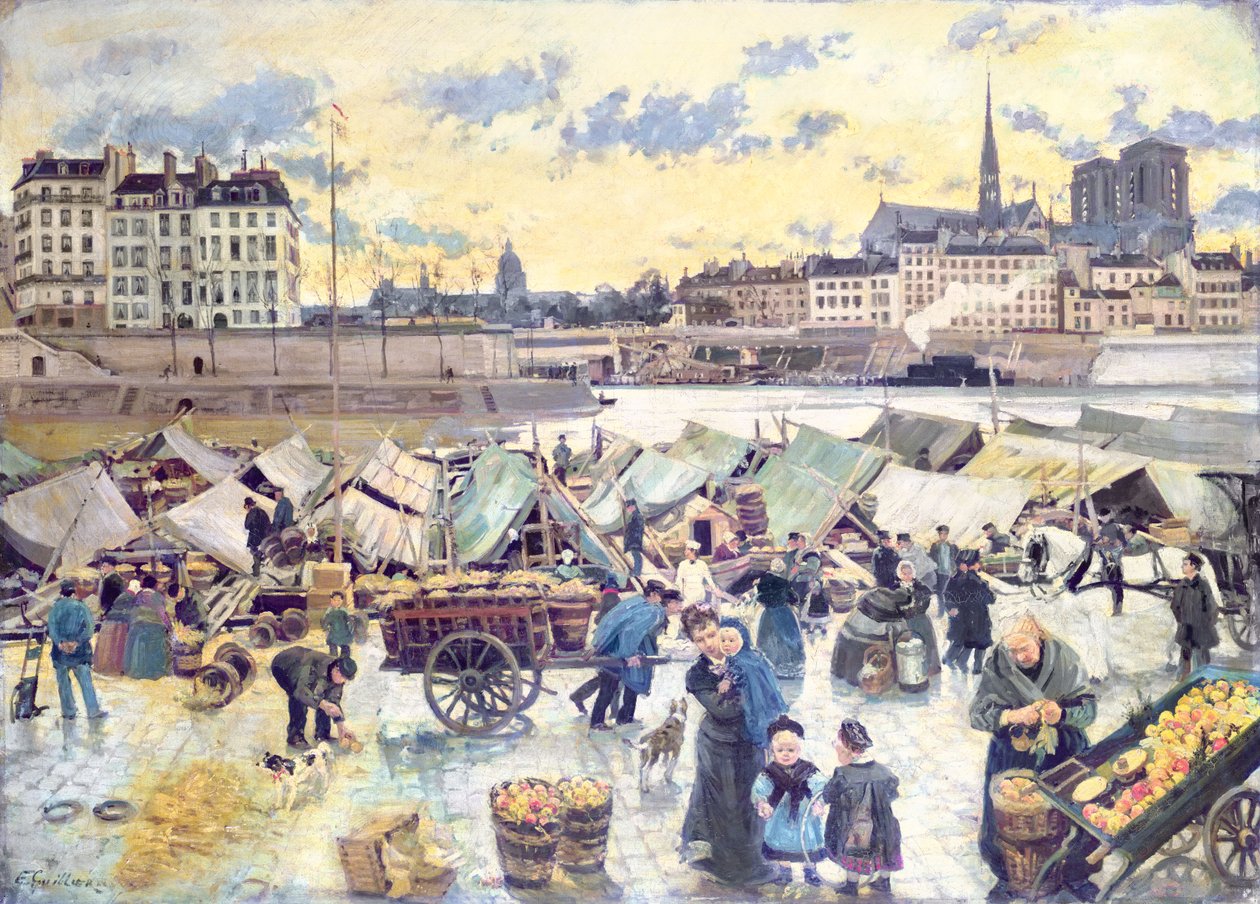 Der Apfelmarkt von Emile Antoine Guillier
