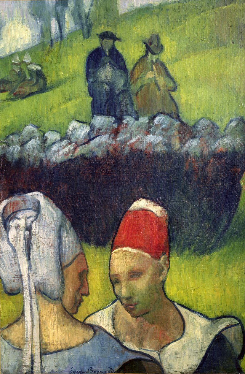 Bretonische Frauen von Emile Bernard