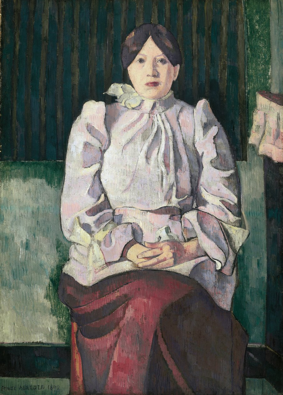 Porträt von Marie Lemasson von Emile Bernard