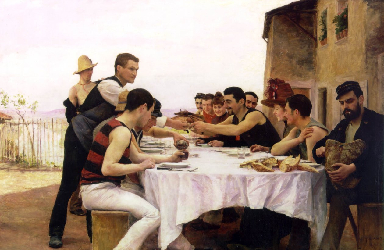 Die Meurthe-Bootsfahrt von Emile Friant
