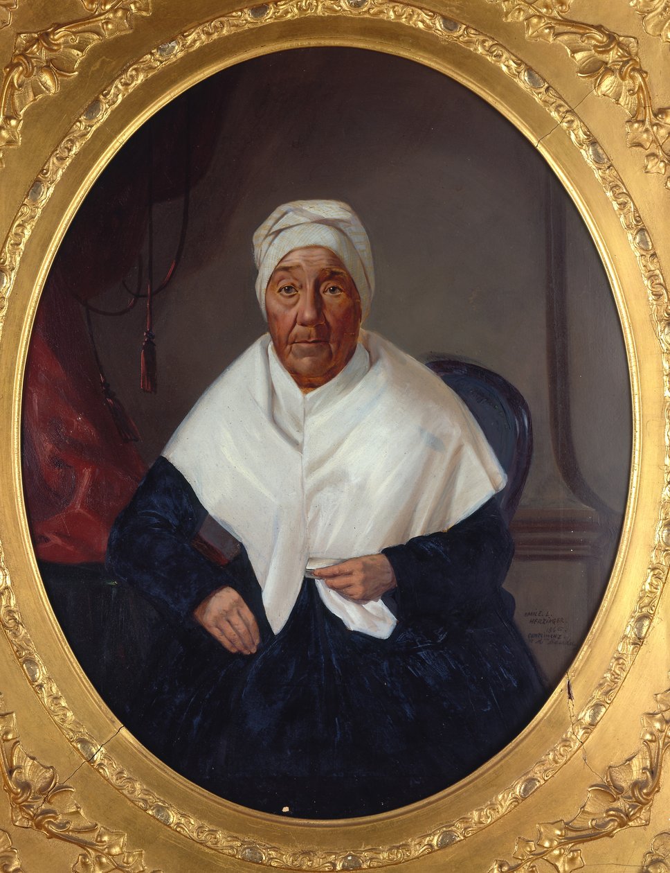 Porträt von Mme. Elizabeth Barada Ortes von Emile Herzinger