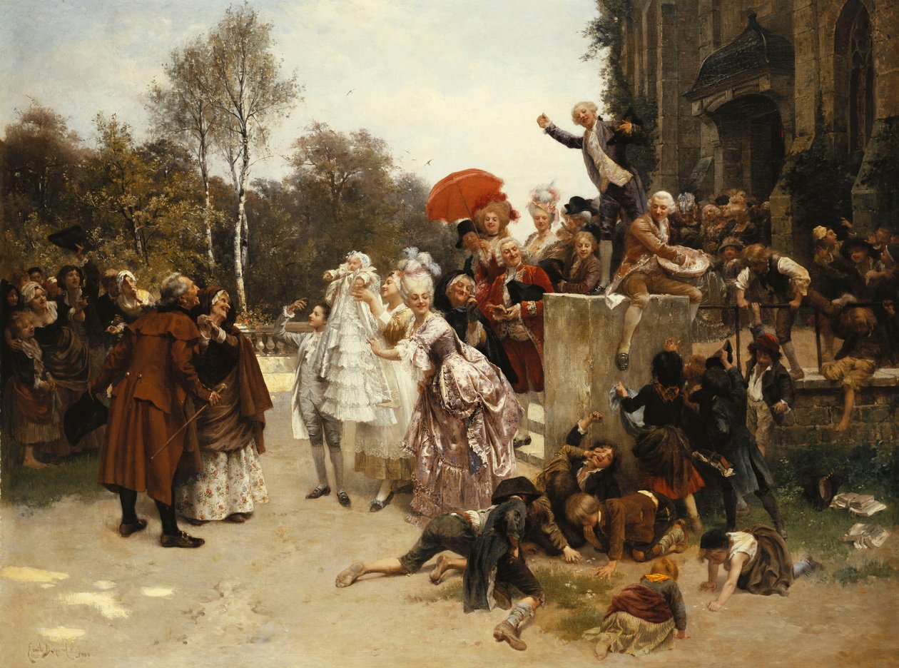 Die Taufe, 1863 von Emile Antoine Bayard