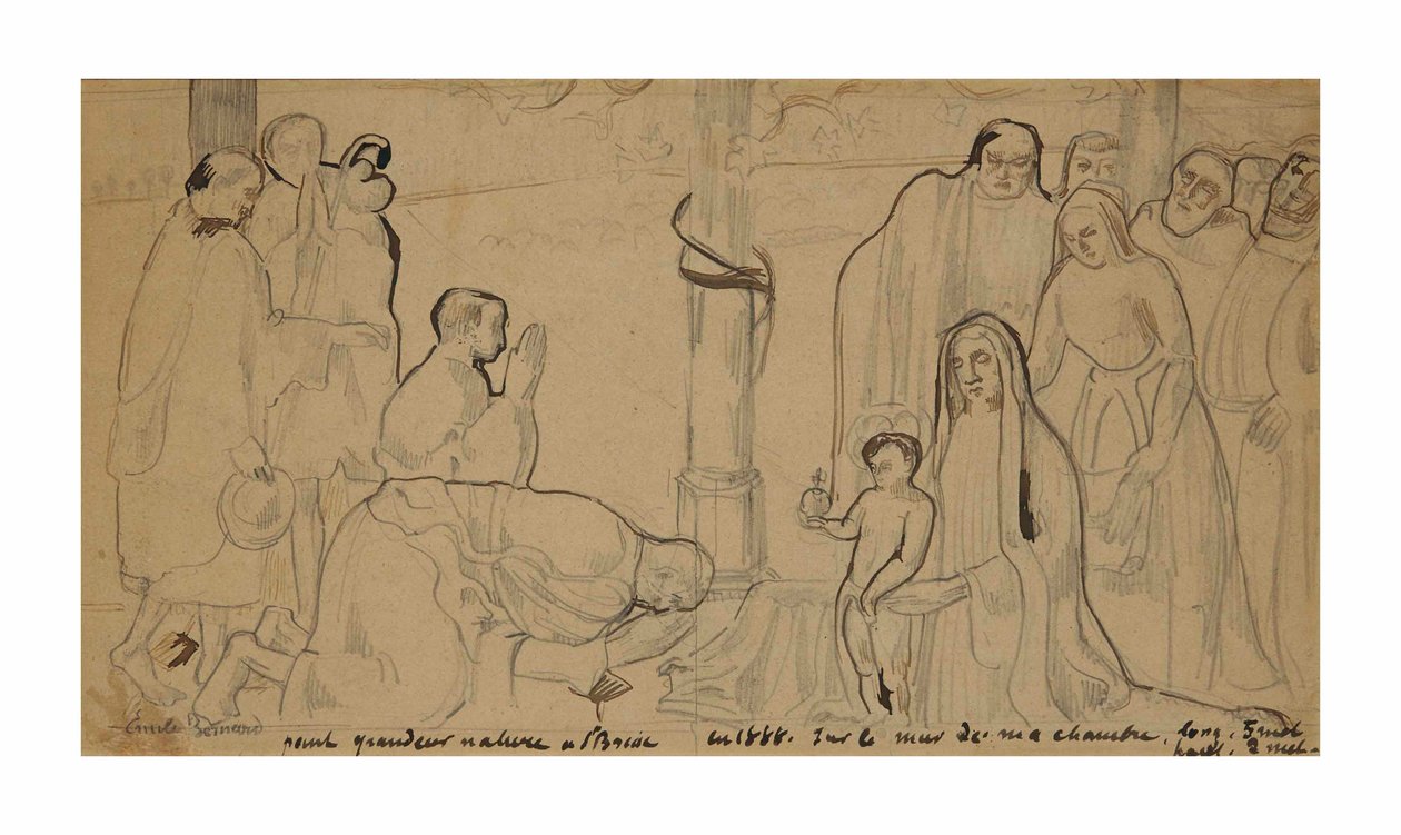 Anbetung der Hirten von Emile Bernard