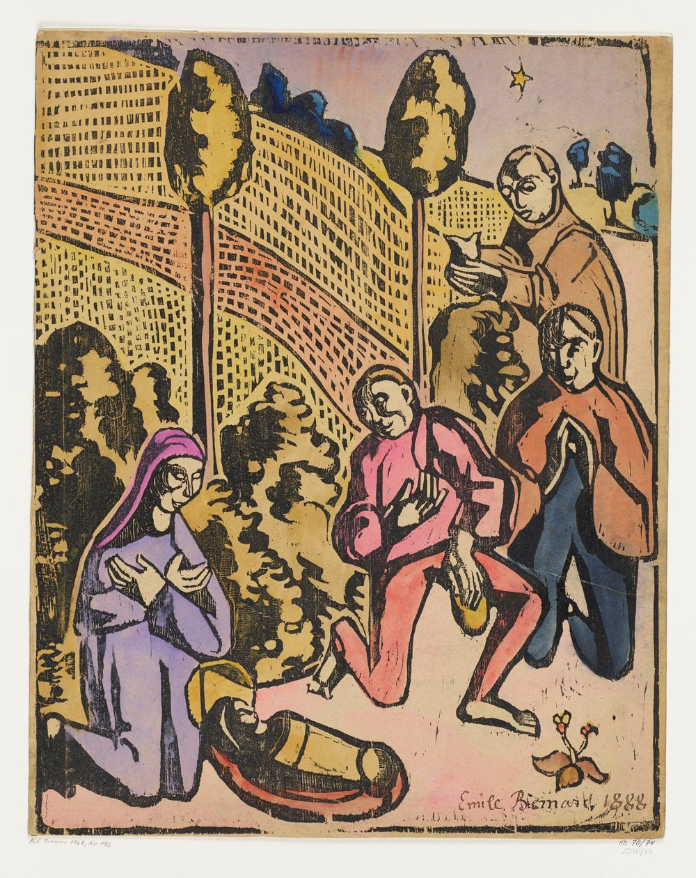 Anbetung der Hirten von Emile Bernard