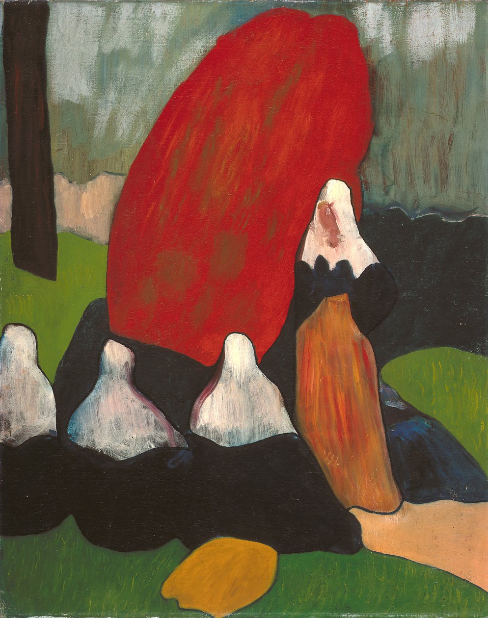 Bretonische Frauen mit Seegras von Emile Bernard